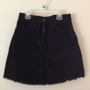 Brandy Melville black corduroy skirt